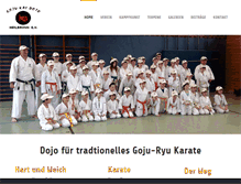 Tablet Screenshot of karate-sv-heilbronn.de